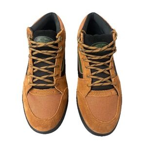 Vans Unisex's Zahba Mid Suede Glazed Ginger Brown / Green Skate Shoes Size 11.5